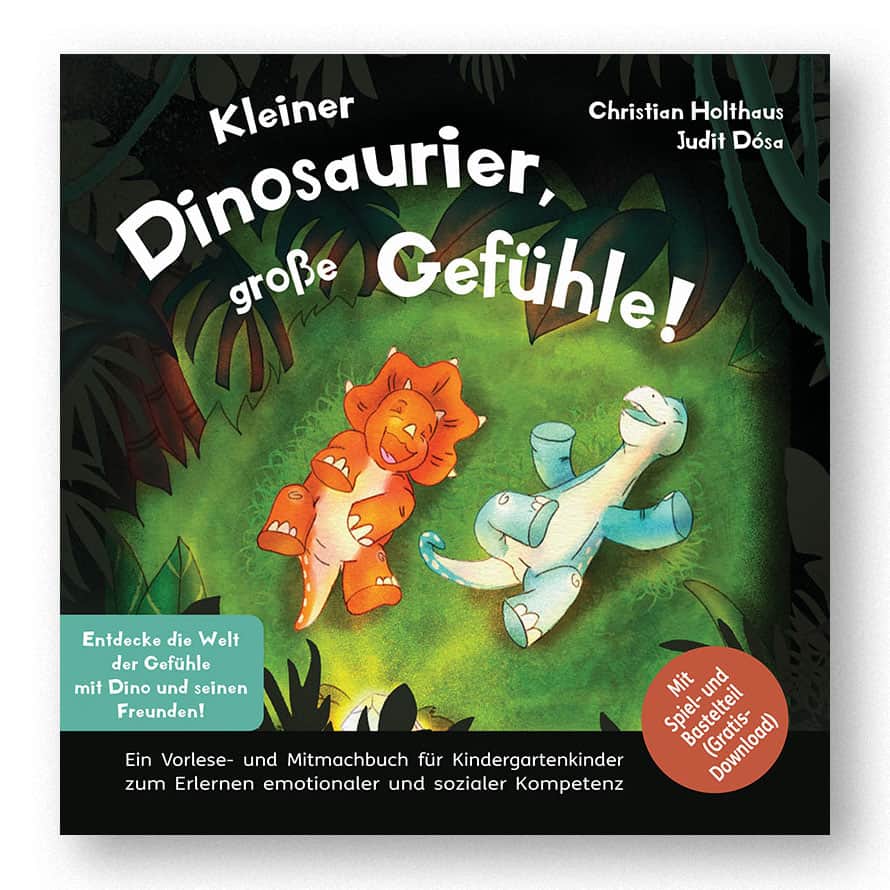 Cover "Kleiner Dinosaurier, große Gefühle" mit Schatten