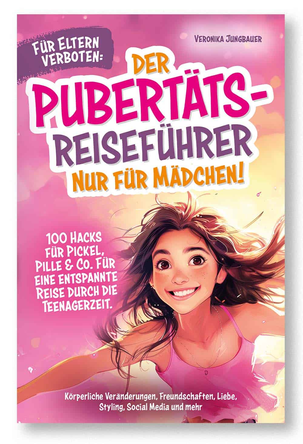 Cover "Der verrückte Pubertäts-Reiseführer für Jungs!" mit Schatten